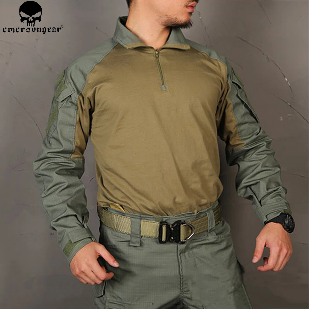 قميص قتالي متعدد التمويه من EMERSONGEAR ، ملابس صيد سوداء ، G3 BDU ، Airsoft التكتيكي ، تدريب إيمرسون ، معسكر ، Wargame