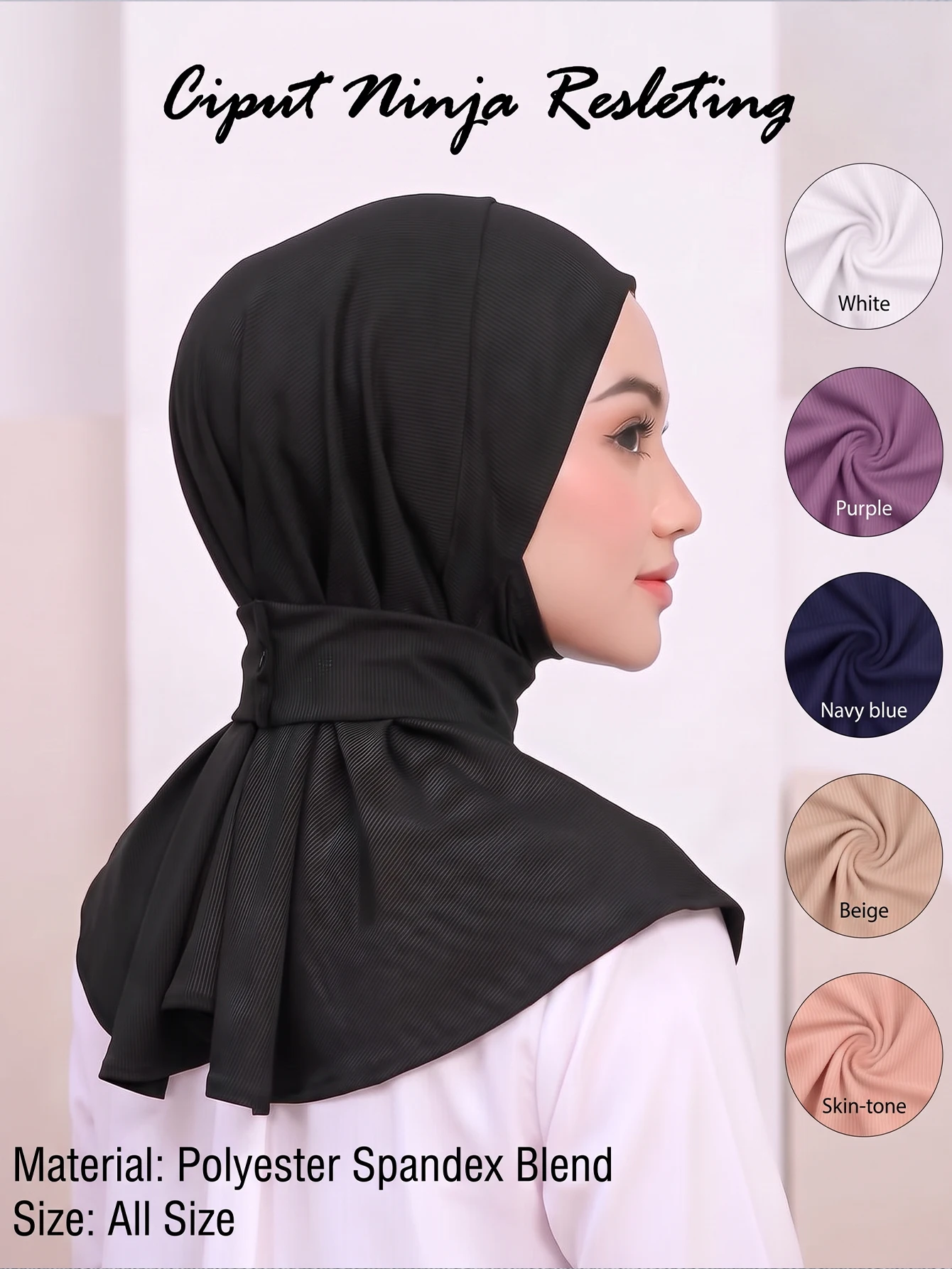 Muslim Hijab Scarf White Abaya Hijabs For Woman Jersey Abayas Women Islamic Dress Head Wrap Turbans Instant Crinkle Turban