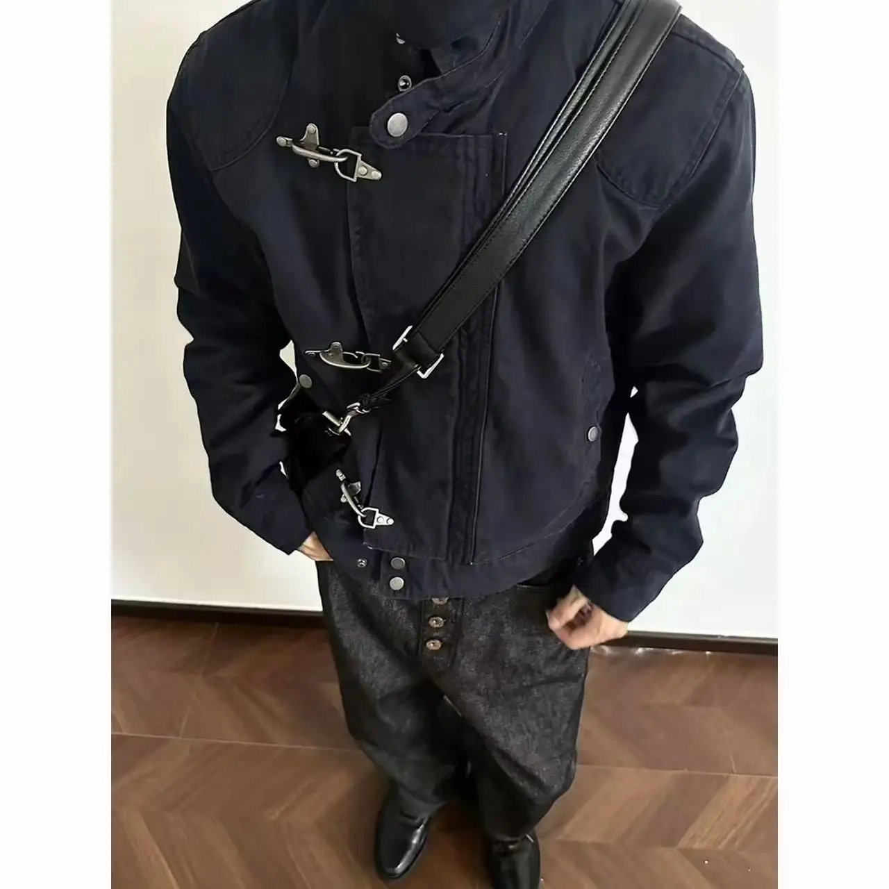 Subcultura harajuku vintage safari casacos homens com capuz solto zíper sweatshirts casual streetwear suporte pescoço jaqueta outono inverno