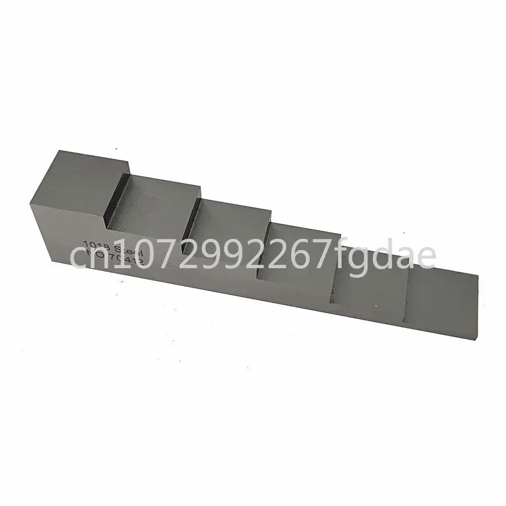 Calibration Test Block 1018 Steel 6 Step 2.5mm 5mm 10mm 15mm 20mm 25mm for Ultrasonic Thickness Meter and Linearity in NDT Test