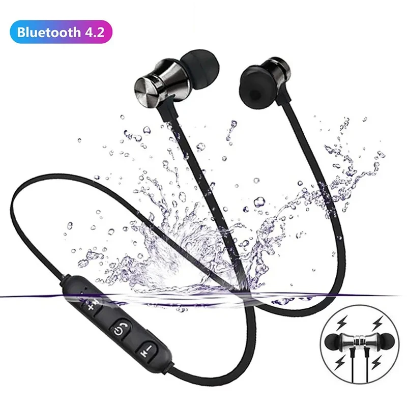 XT11 Magnetic Wireless Earphone Sports Bluetooth Headphones Waterproof Sweatproof with Mic For iPhone Neckband Handsfree Earbuds