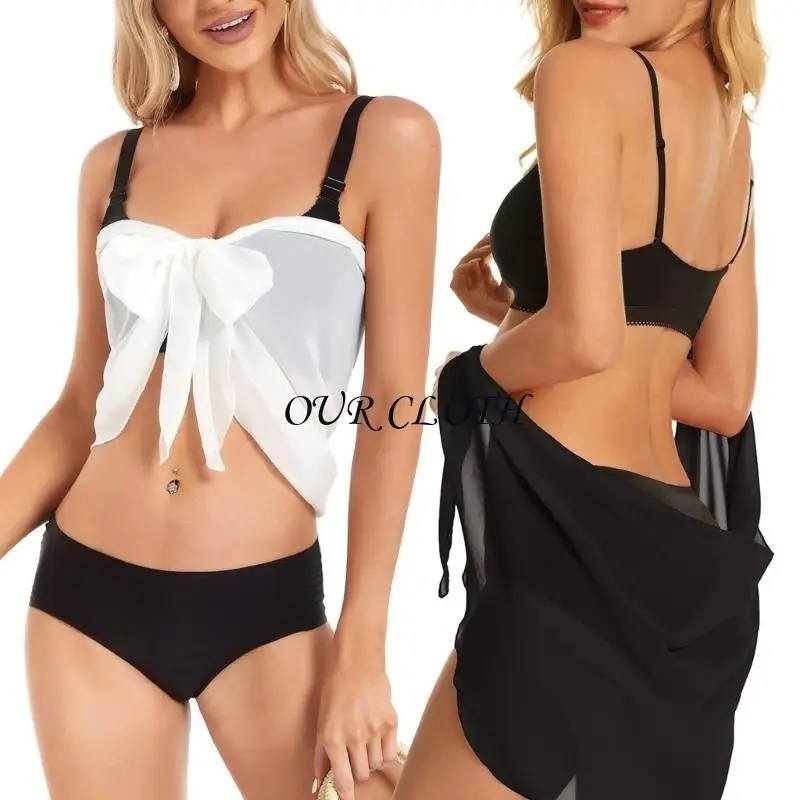 تسبح نساء سارونجس على شاطئ التستر على ملابس السباحة تستر فوق نوبة السباحة تنورة y1ac