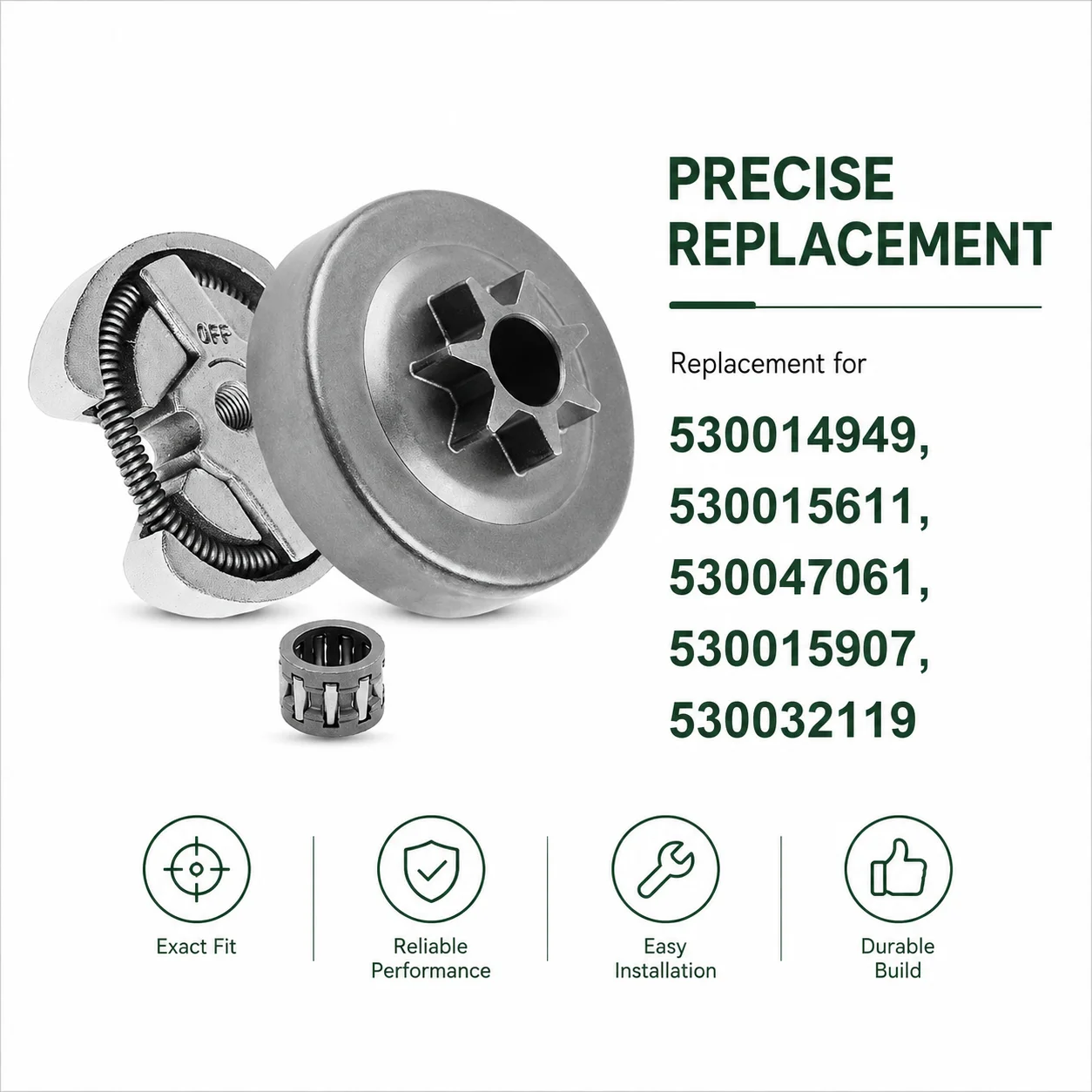Replacement Clutch Assembly For Husquvarna 36 41 136 137 137E 141 Chainsaw 530014949 530015611 Saw Repair Parts Accessories