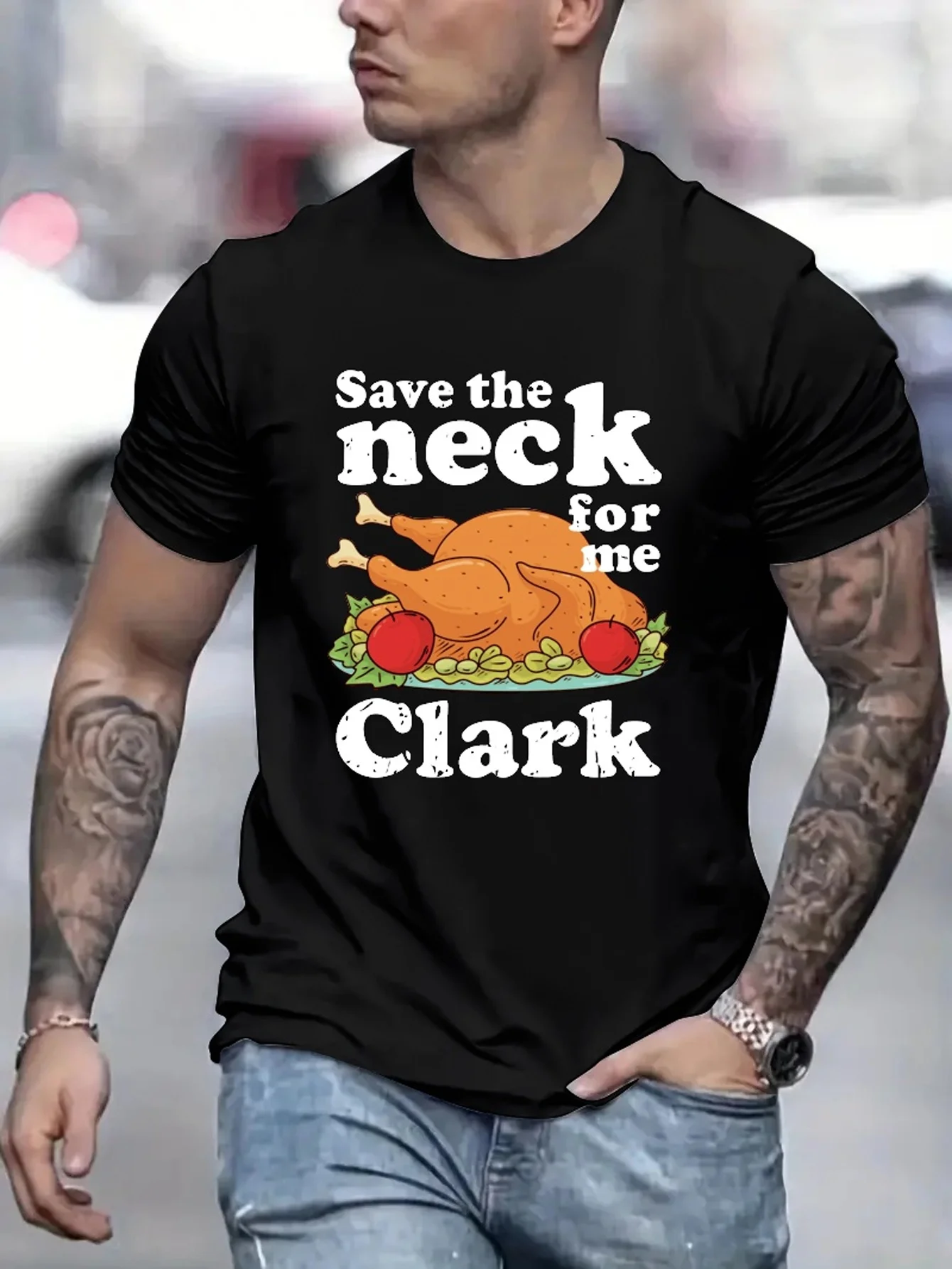 

Футболка с принтом Save The Neck For Me, футболки для мужчин, повседневная футболка с коротким рукавом на лето