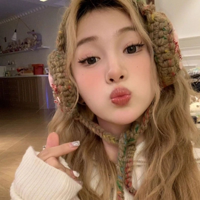 Рисунок 3 - Зимние вязаные крючком уши для подростков