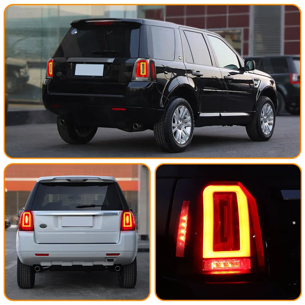 For Land Rover Freelander 2 Car Tail Light Assembly Upgrade New LED Tail Lights Plug-and-Play