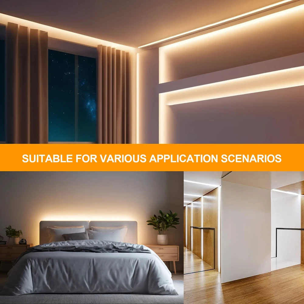 عكس الضوء 220 فولت COB النيون LED قطاع ضوء 23Key IR التحكم عن بعد الاتحاد الأوروبي المملكة المتحدة الاتحاد الأفريقي قابس طاقة 240LED مقاوم للماء شريط مرن إضاءة المنزل