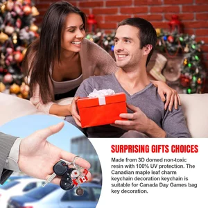 Kanadische Nationalflaggen -Keyers, Kanada -Erinnerungen, dekorative Schlüsselkette, Keychain der Familienflagge, 1 PC, 3 PCs, 12pcs 6 Hauptverkäufe Chaves Kanada - №4