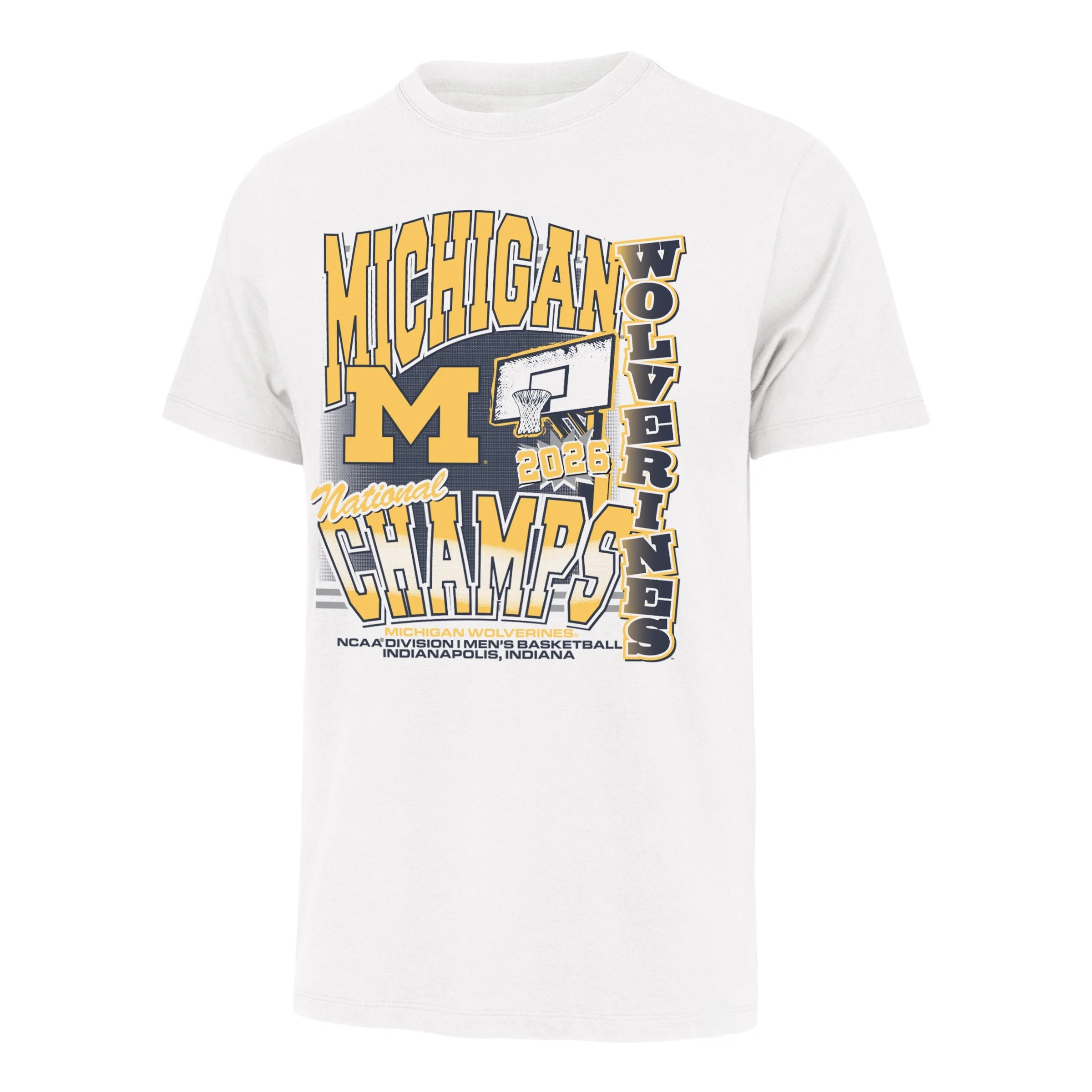 Camiseta del Campeonato Nacional del Equipo de Baloncesto Masculino de los Michigan Wolverines, Ropa de Verano de Algodón, Moda Y2K, Camisetas de Manga Corta