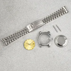 36mm/39mm NH35 Case Strap Stainless Steel Watch Band 28.5mm Dial Modification Kits for Datejust NH35 NH36 Movement Watch Parts