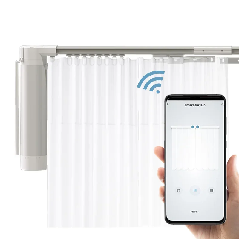 

4,2 м Лидер продаж умный дом Wi-Fi мотор для штор Alexa Tuya мотор для штор электрическая Wi-Fi моторизованная система управления шторами