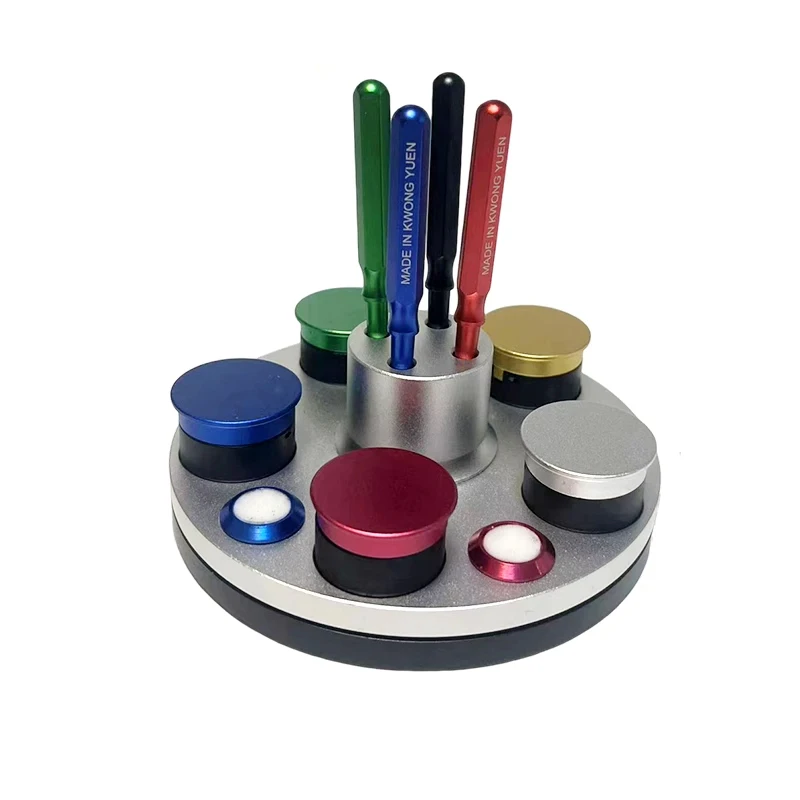recipiente-circular-de-ceramica-para-aceite-de-relojeria-con-cinco-orificios-para-medicion-de-aceite