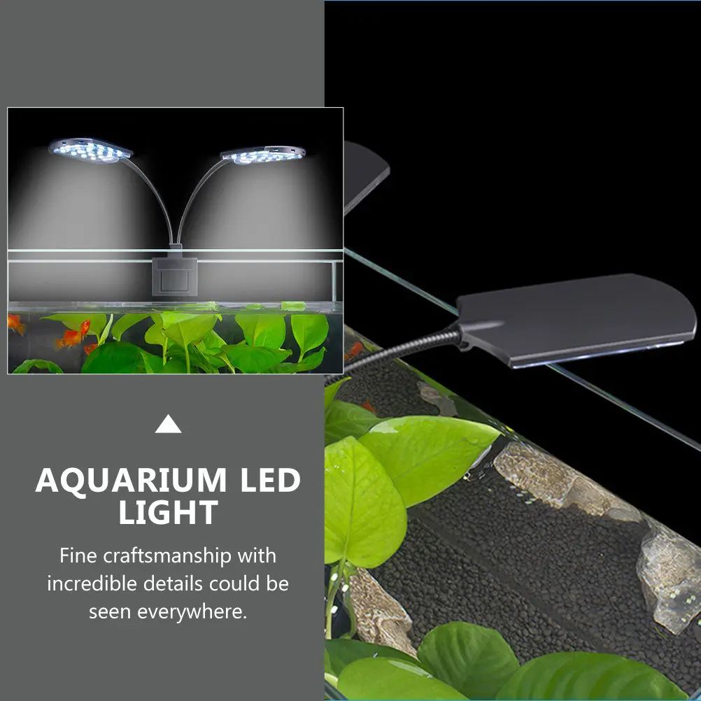 

1Pcs LED Water Plant Grow Light Clip Type Aquarium Lamp for Thick Glass Tanks Professional Lighting Solution Aquarium LED Light