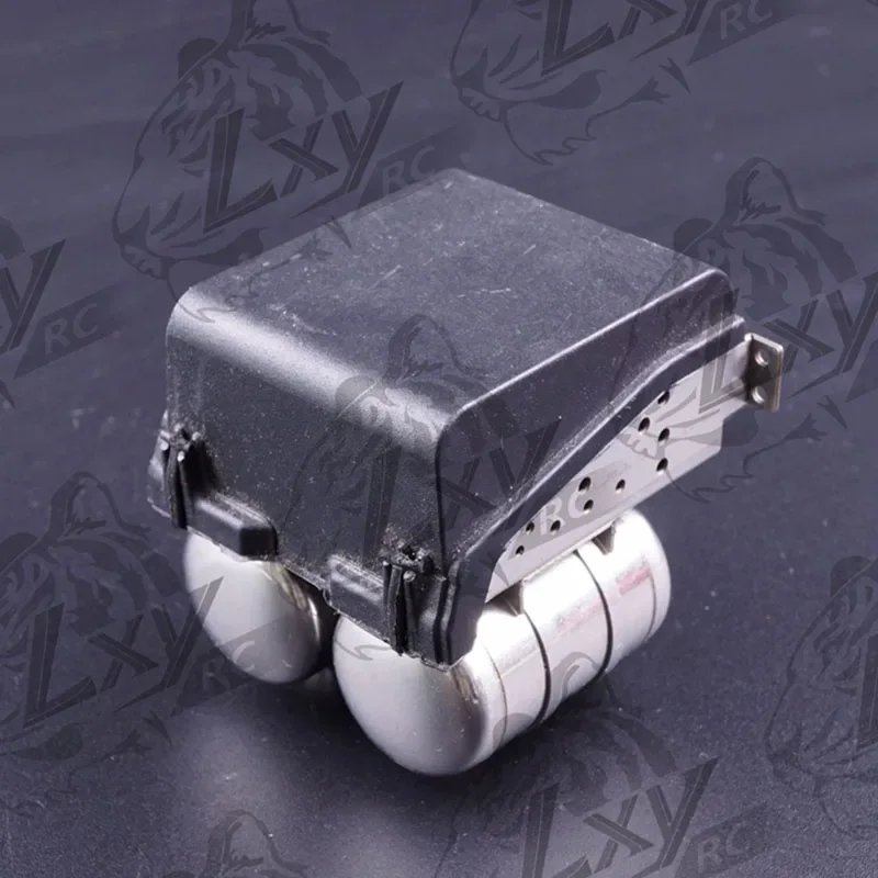 Accessori di aggiornamento del serbatoio del gas della scatola della batteria di simulazione del metallo in scala 1:14 per camion Tamiya RC SCANIA R730 R620 R470