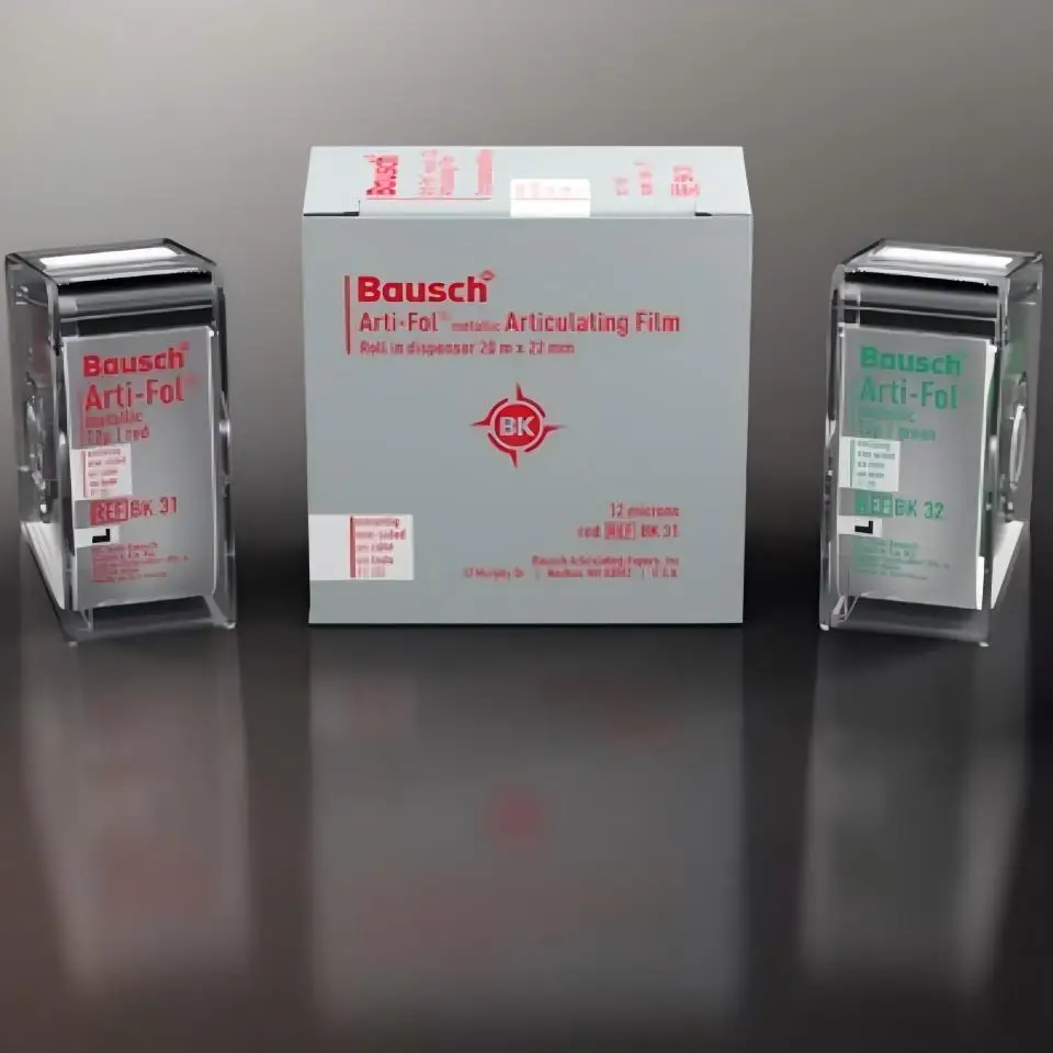 Bausch Dental Arti-Fol Metallic Shimstock Film Metallic Film Dental Materials  Articulating Paper 12μm BK28/31/32/39 20 Meters