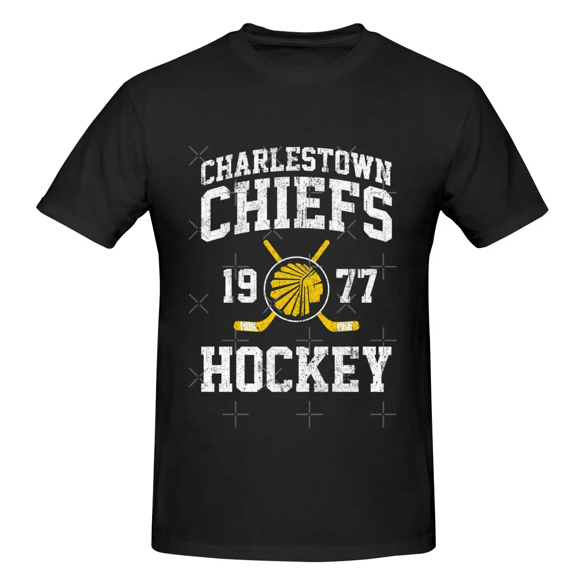 Funny Charlestown Chiefs Hockey Essential Men's T-shirt Printed Tops are loose and slim fit Women's T-shirts