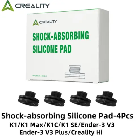 Creality Shock-Absorbing Silicone Pads-4Pcs Strong Flexible for K1/K1 Max/K1C/K1 SE/Ender-3 V3/V3 Plus/Hi 3D Printer Parts