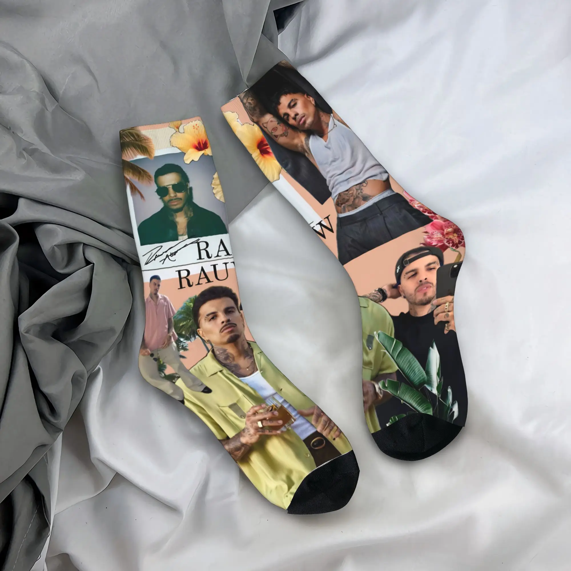 

Носки унисекс Rauw Alejandro Singer Rapper, впитывающие пот повседневные носки, потрясающий подарок