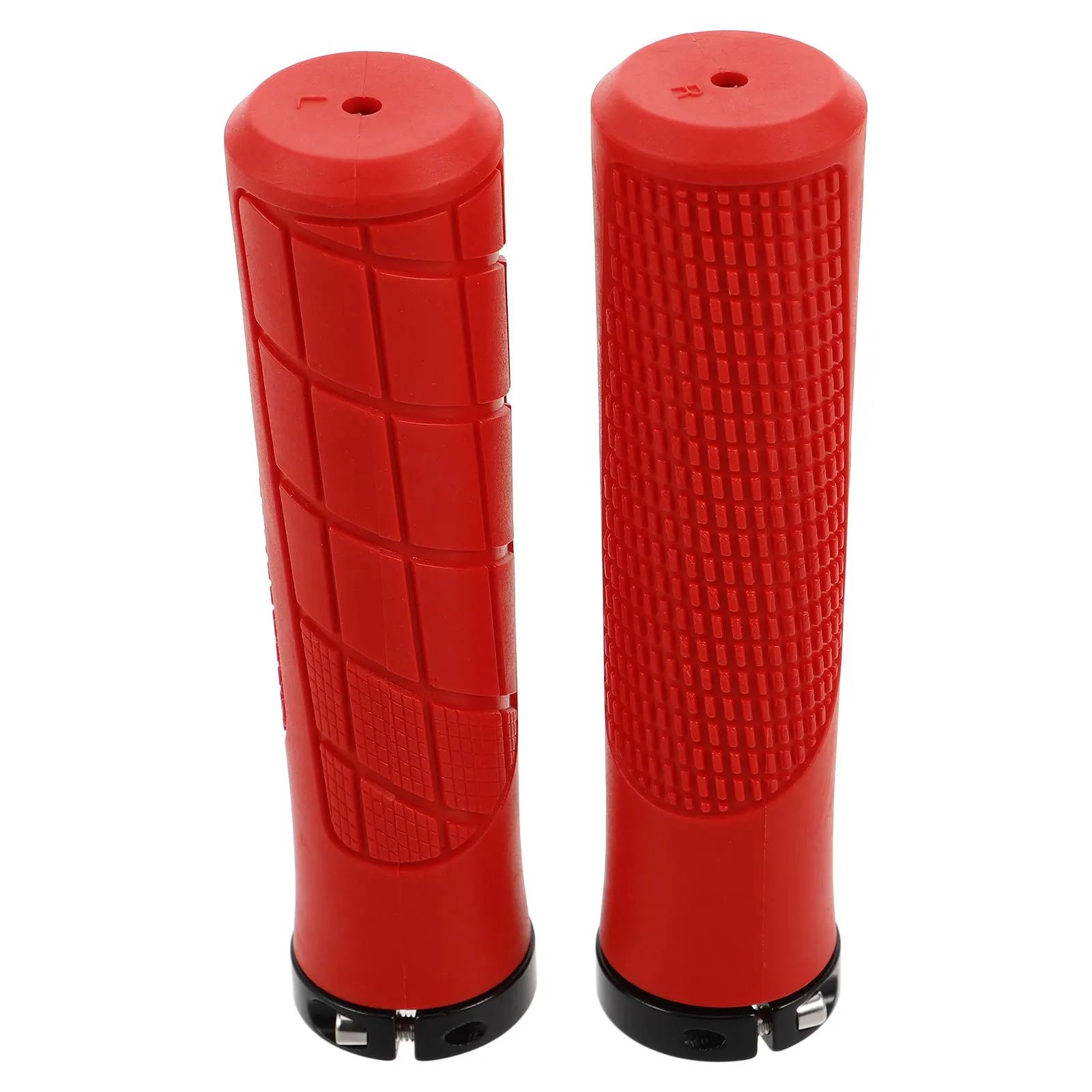 

2Pcs Bicycle Handlebar Grips Soft Non-Slip Rubber Mountain Bike Grips Shock Absorption Ergonomic Design for Fixed Gear Road