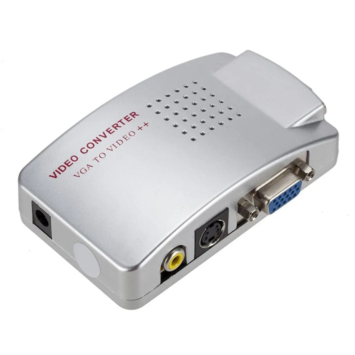 [NEW SALE]VGA to RCA Adapter Composite VGA Input to AV / S-Video / VGA Output Converter for PC Laptop DVD DVR VCR HDTV Monitor