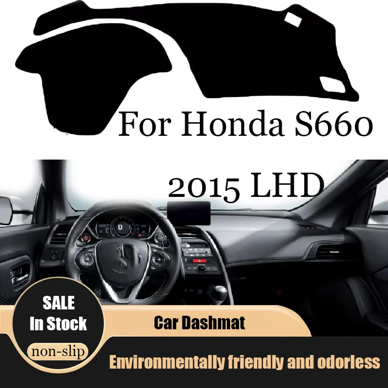 

ZUIMI Dashboard Cover Dash Mat Dashmat For Honda S660 2015 LHD RHD Dash Board Cover Pad Sun Shade Silicone Anti Slip Sole