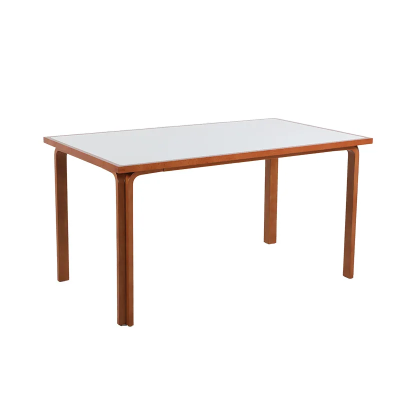

Nordic retro solid wood dining table, household rectangular fireproof board, desk, dining table, medieval dining table, chairs