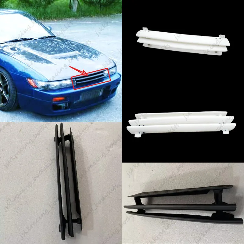 

For Nissan S13 PS13 Silvia GTR-Style Front Bumper Grill Mesh Cover FRP Unpainted