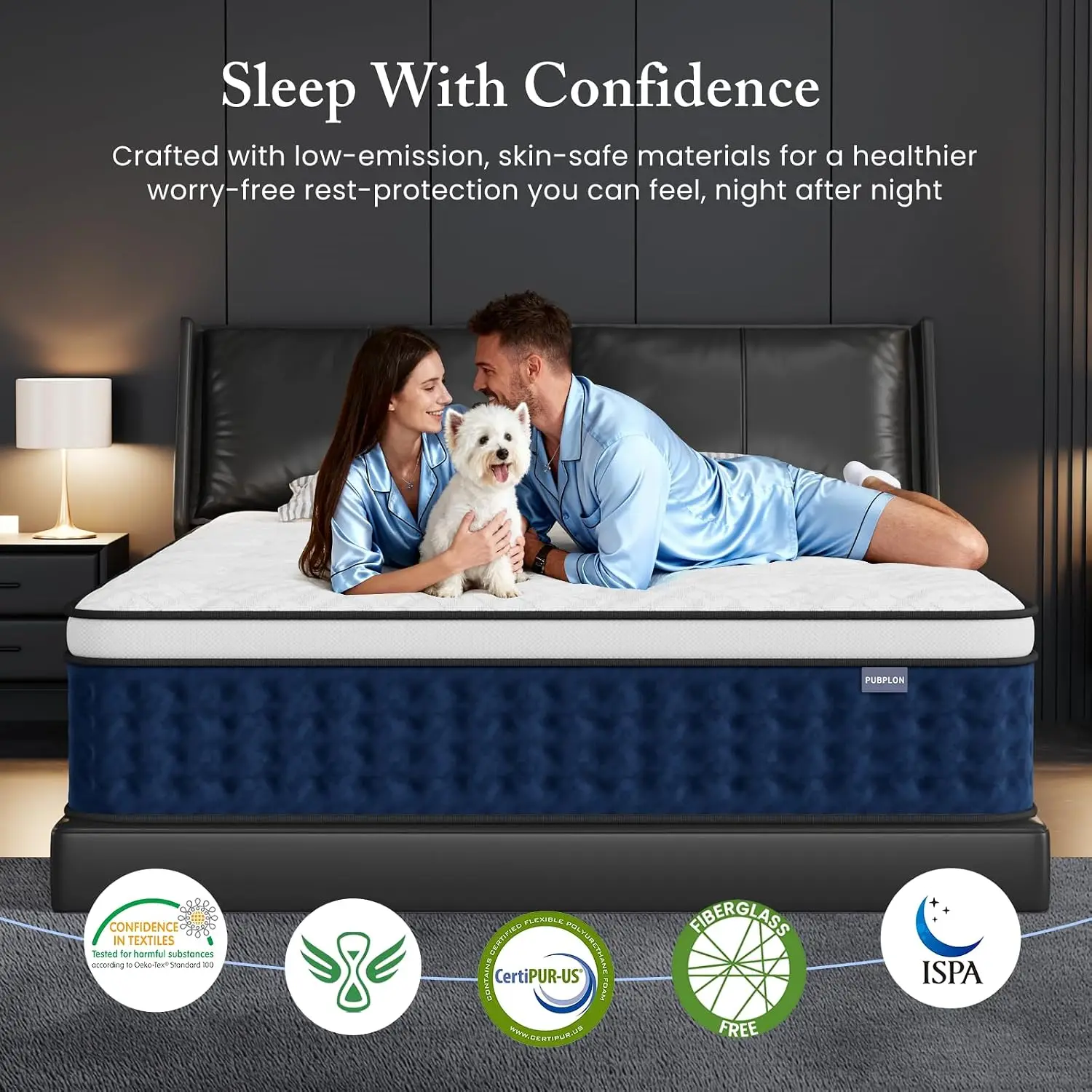 Full Size Mattress, 14 Inch Hybrid Full Mattress in a Box with Gel Memory Foam [New Version], Individually Pocket, Customized