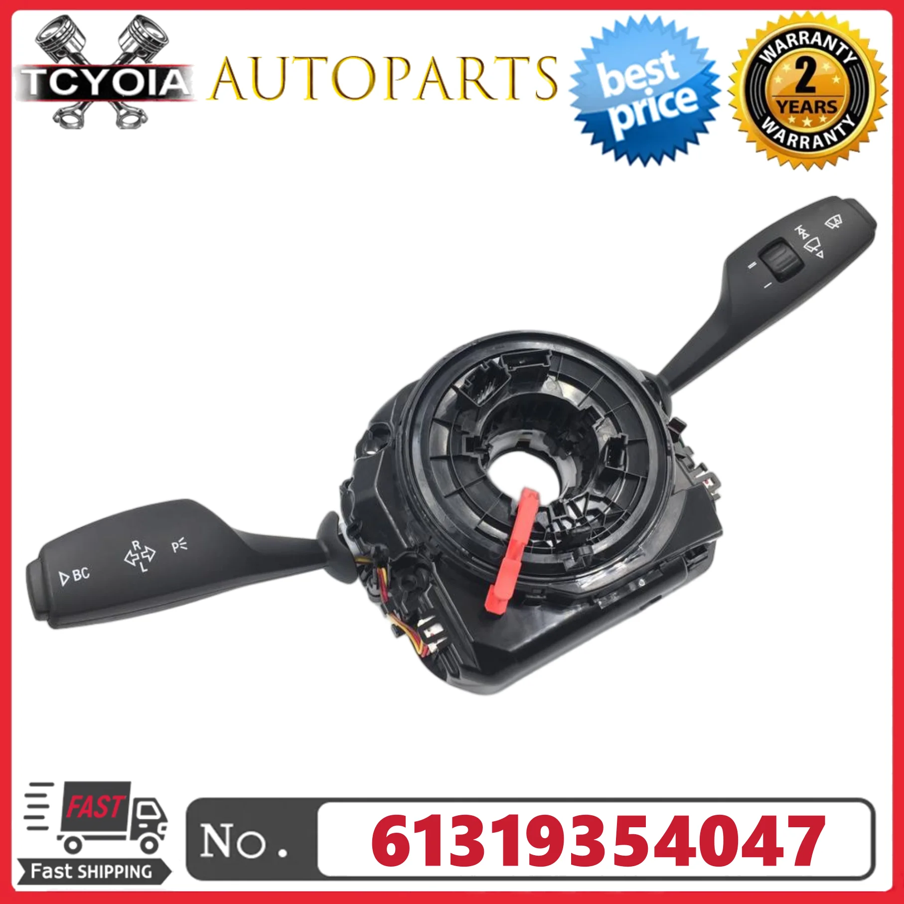 

61319354047 Car Steering Wheel Wiper Headlight Controller Combination Switch for BMW F07 F10 F12 F13 F06 F01 F02 2009-2018