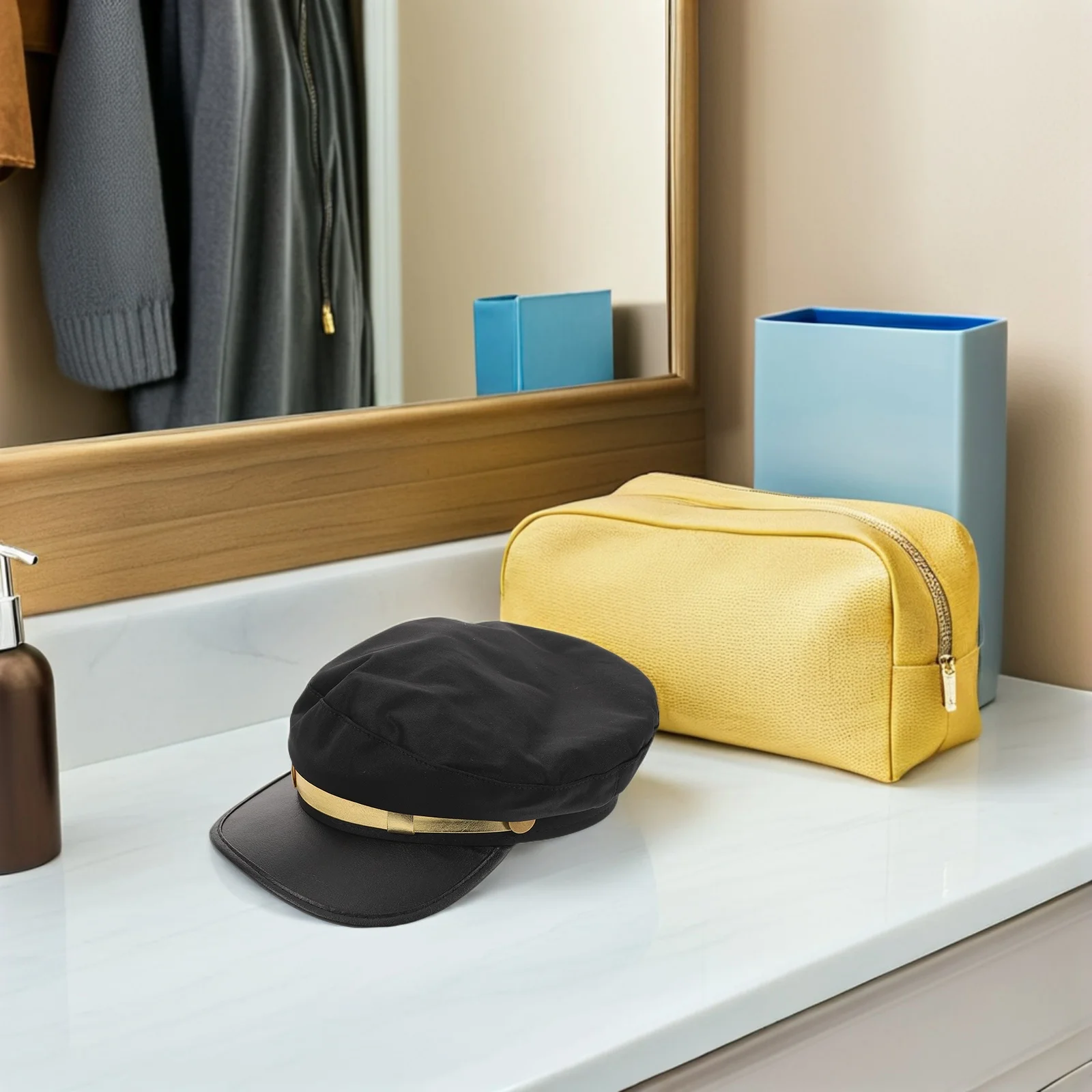 

Captain Beret Hat Women Vintage Flat Peak Navy Style Casual Party Sailing Cosplay Sailor Captain Cap