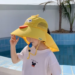 Pescador con sombrero de ala ancha de 360 ° para bebé, gorro de pescador con protección UV para niño y niña, gorra de Panamá para playa al aire libre