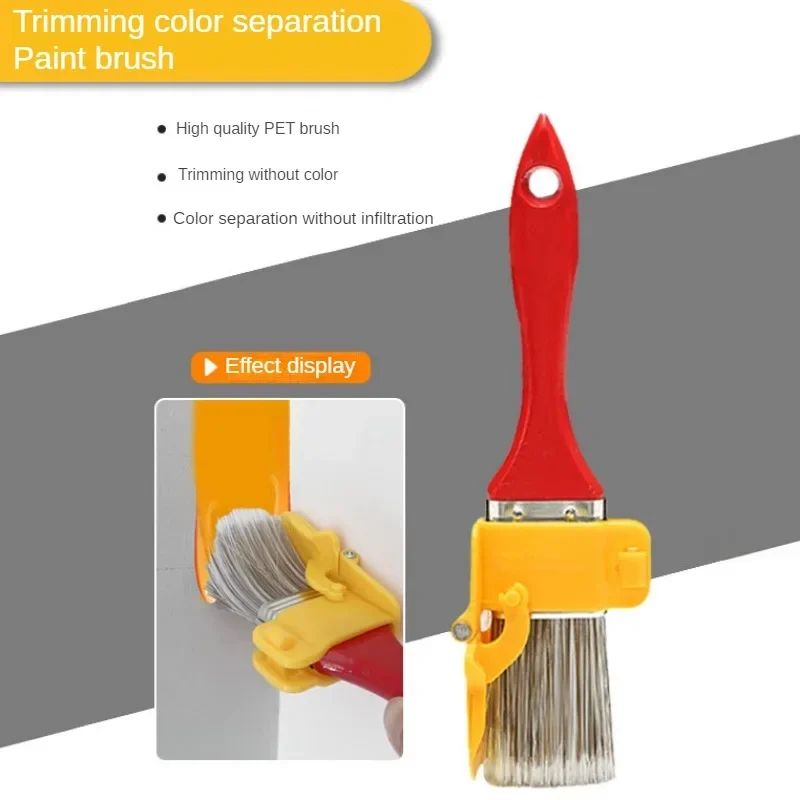 

Clean Cut Proffesional Paint Edger with Replacement Rollers Brush Extension Rod Wall Painting Tools for Room Wall Ceilings