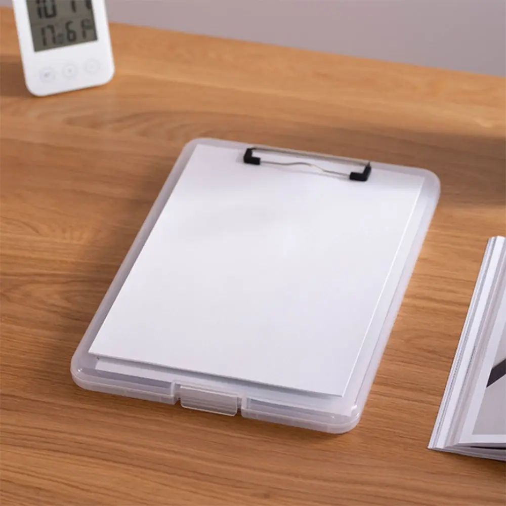 Plastic A4 File Folder Durable Multifunctional A4 Writing Board Large Capacity Wear-resistant Data Preservation Folder