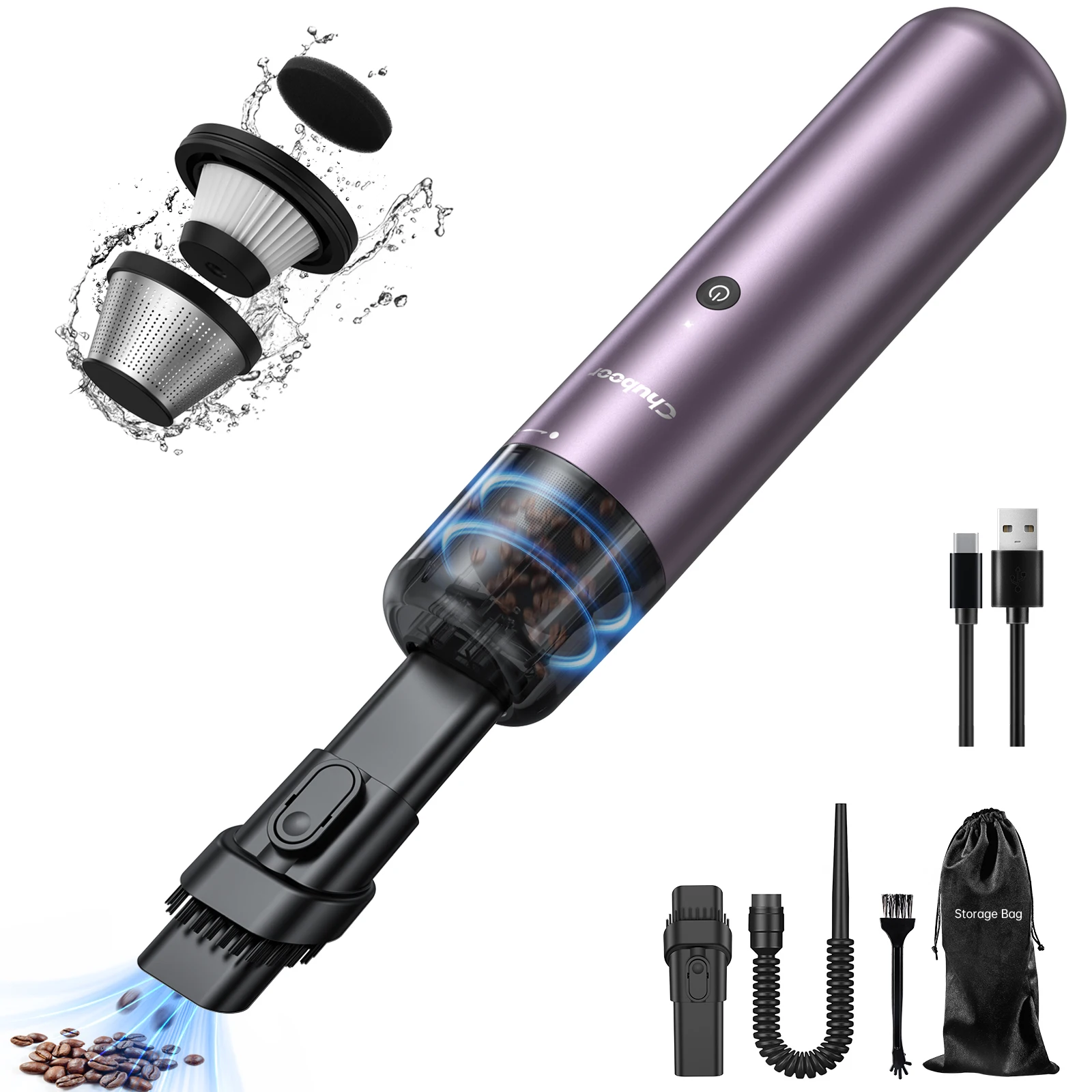

Chuboor Car Vacuum Cleaner Multifunctional and Powerful Home Appliance Cordless Vacuum Cleaner Home Dust removal Clean Machine