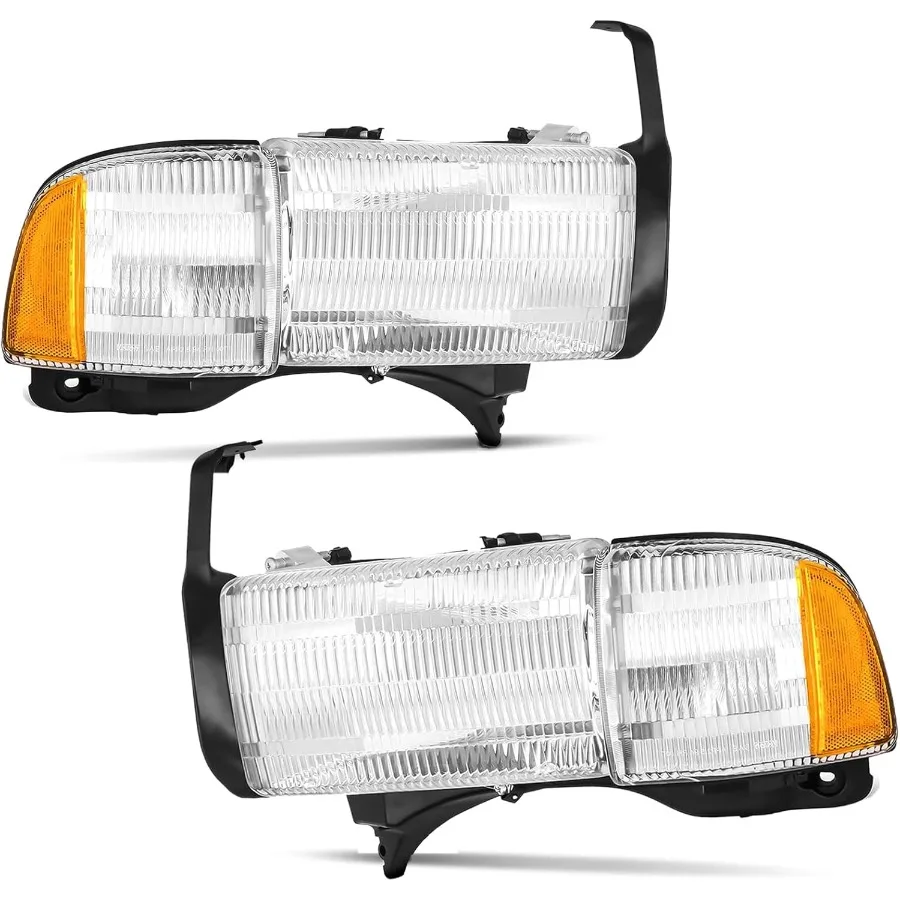 

2 шт. хромированные фары для моделей Dodge Ram 1500 2500 3500 NonSport 19942002 с прозрачными линзами и угловым указателем поворота для парковки