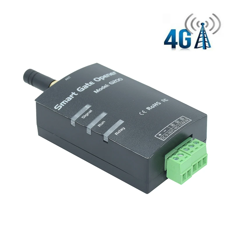 4g-lte-gsmスマートゲートオープナー、sms通話リモートコントロールリレースイッチ（スライド式-スイング式ガレージドア用）