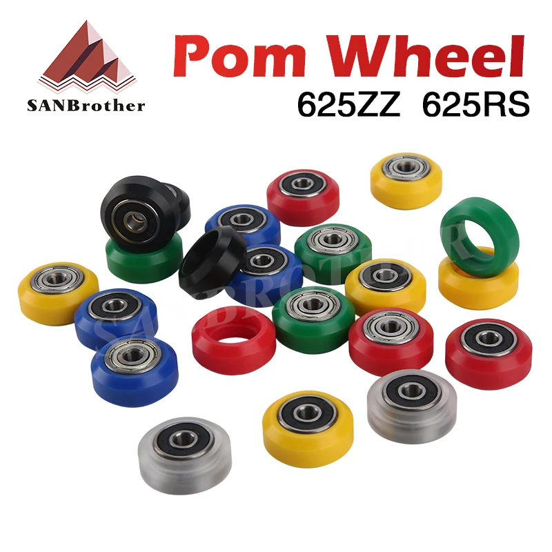 

4 шт., детали для 3D-принтера, колесо Openbuildd 625RS, Модернизированный подшипник, высокоскоростной подшипник 625ZZ, направляющая Шестерня для Ender 3