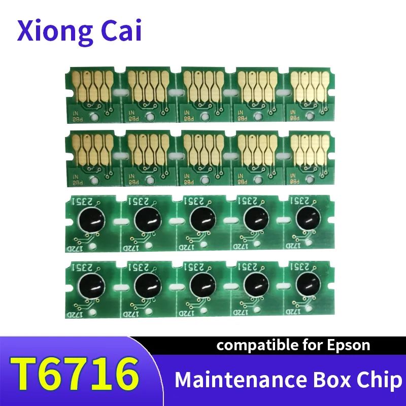 T6716 T6715 Maintenance Box Chip for EPSONWF-C5790a C5290a C5710 C5210 WF-C579r M5299 M5799 WF4734 WF4740 WF4838 4720 chip