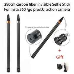 For Insta360 X4 invisible selfie stick  carbon invisible selfie stick extended Extended universal mount for action cameras