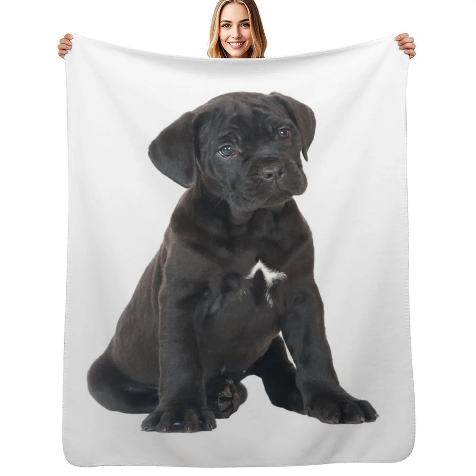 Cane Corso Puppy Throw Blanket Baby Thins Fashion Sofas Hair warm for winter Luxury Throw Blankets