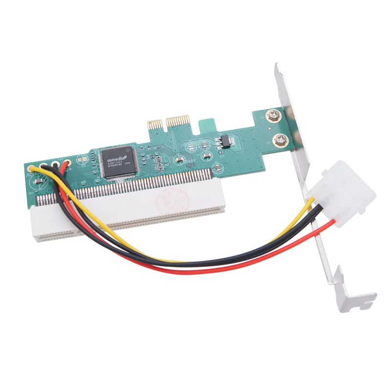 Adaptateur PCIE Express X1 vers PCI, carte d'extension Riser ASM1083, convertisseur de puce PCI-E avec connecteur d'alimentation 4 broches