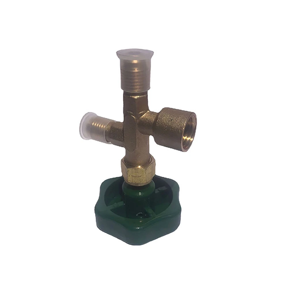 1/4 بوصة إضافة الفلورايد صمام 3-way المهنية سيارة السائل/صمام التبريد البريطانية القياسية BS صمام لمكيف الهواء