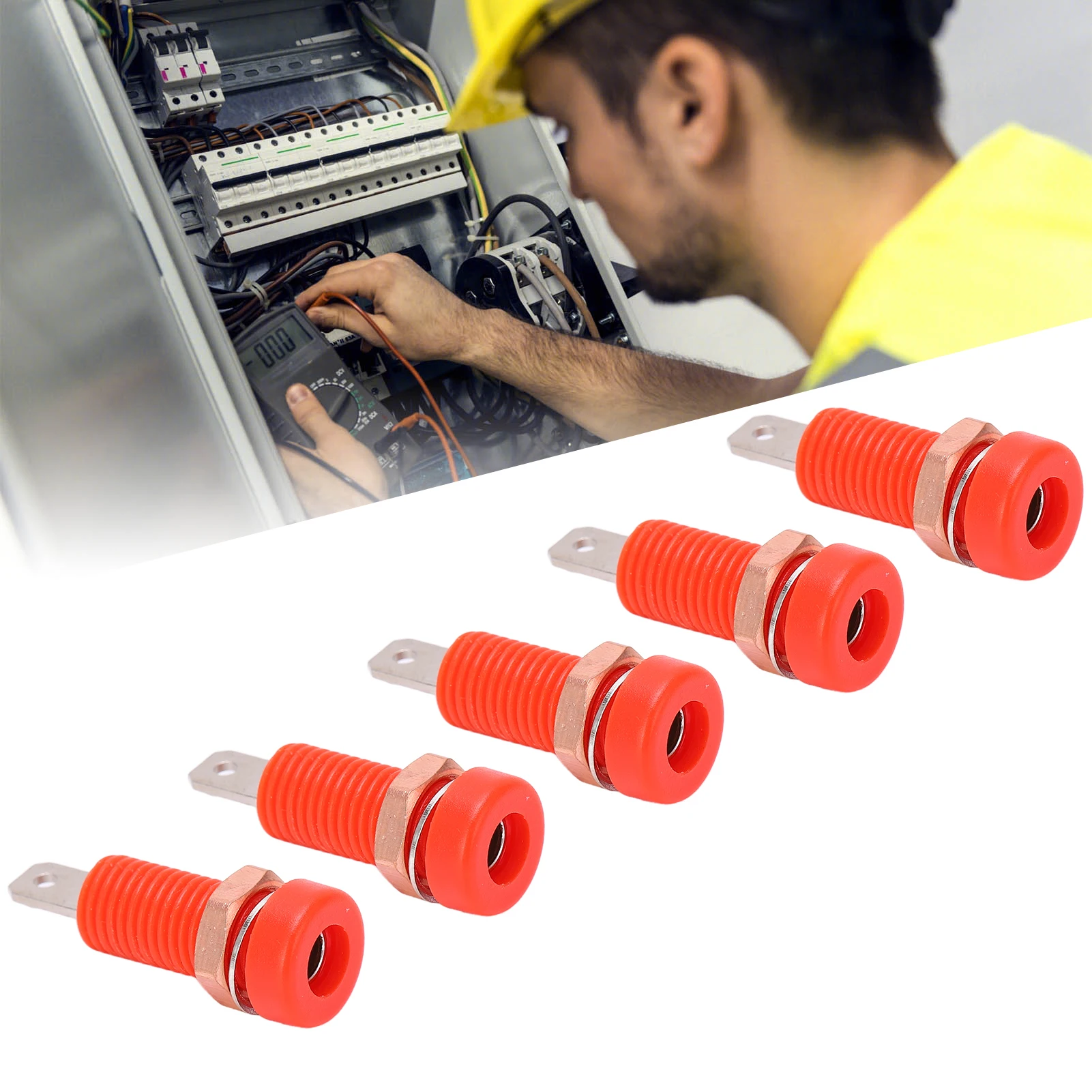 전자 기기 용 4mm 바나나 잭 소켓 마운트 바인딩 포스트 커넥터 어댑터 패널 바나나 잭 커넥터 패널