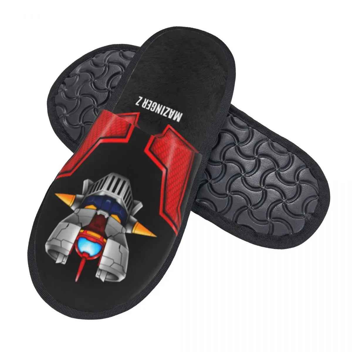 Mazinger Z Anime UFO Robot House Slippers Women Cozy Memory Foam Slip On Hotel Slipper Shoes