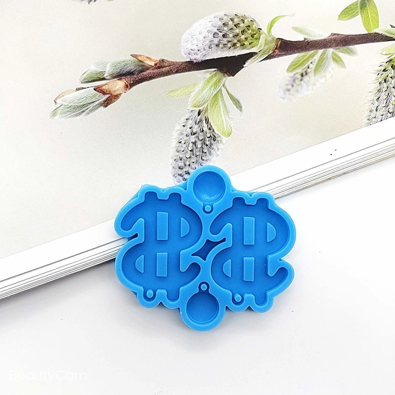 2Pcs Earring Silicone Molds Epoxy Casting Molds Dollar Resin Molds Pendant