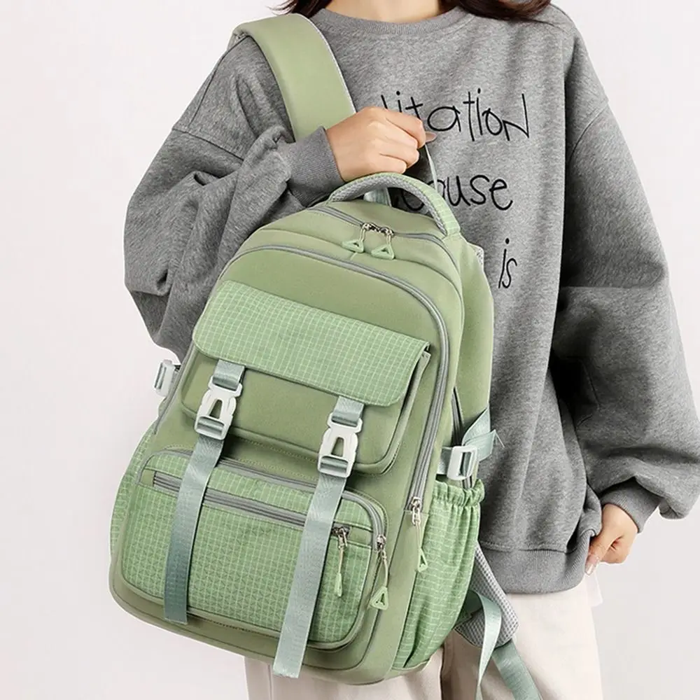 

Multi-Compartment Student Backpack Large Capacity Waterproof School Bag Wide Straps Casual Travel Laptop Rucksack Daily