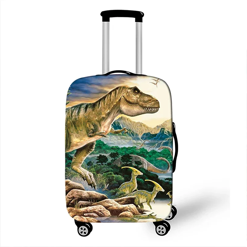 Ancient Reptiles Animal Dinosaur Luggage Cover Elastic Suitcase Protective Covers for Travel  Anti-dust Trolley Baggage Covers