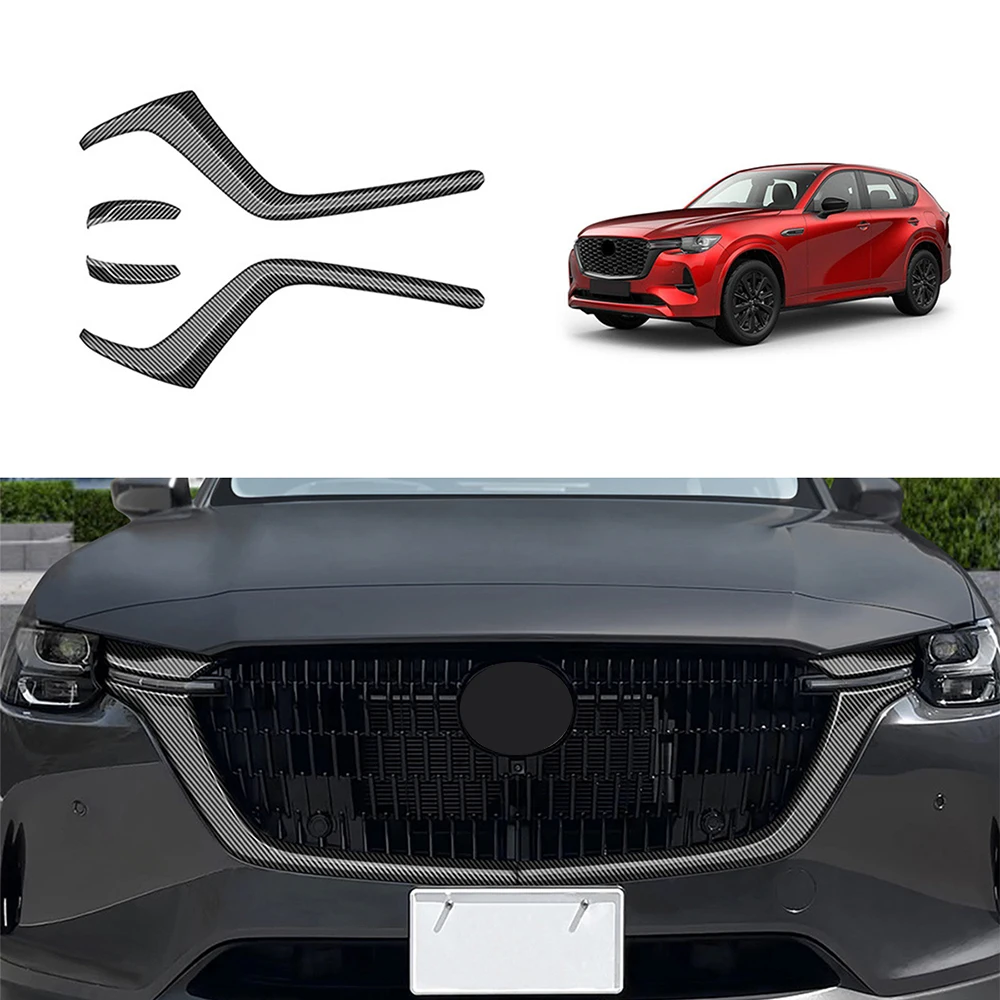 

Car Exterior Decoration Stickers, Compatible with Mazda CX-60 2022 car Front Grille Stickers Car Exterior Decoration Accessories