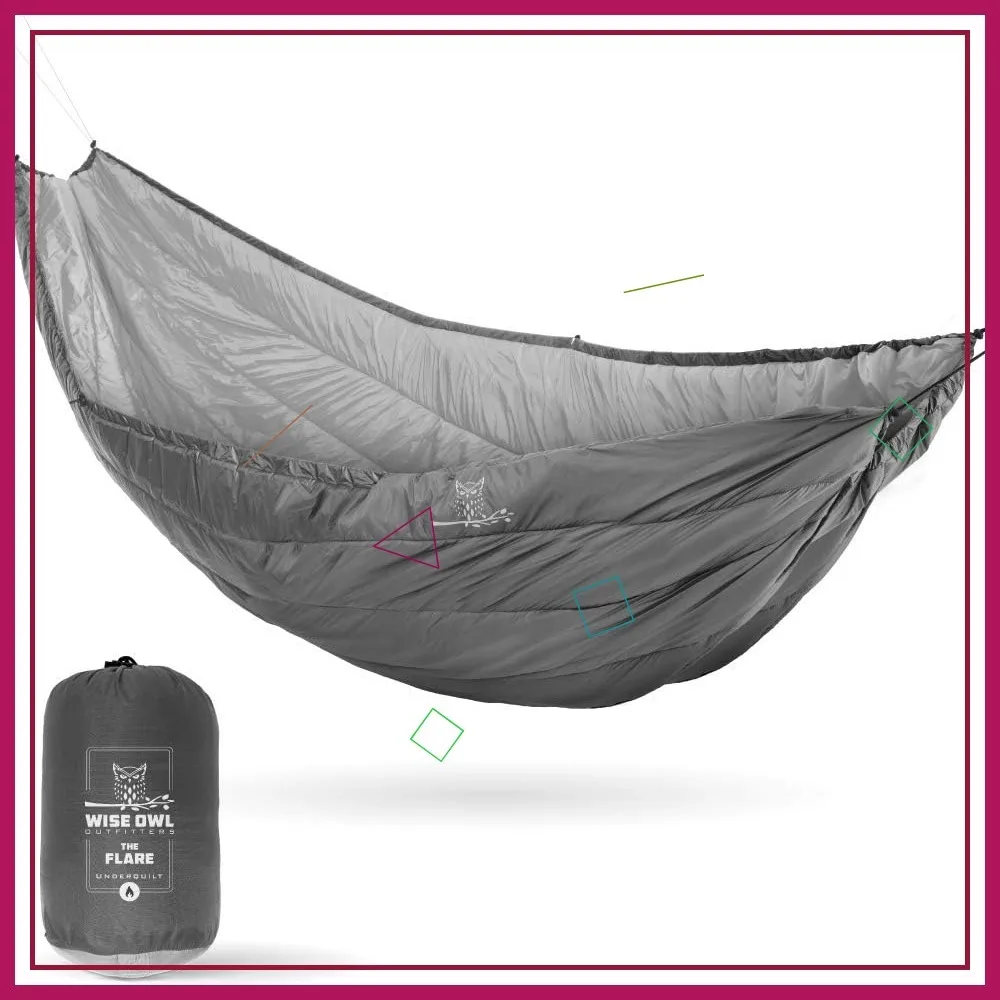 

Insulated Hammock Underquilt - Ultralight & Water-Resistant for Warm Sleeping - Fits All Hammocks