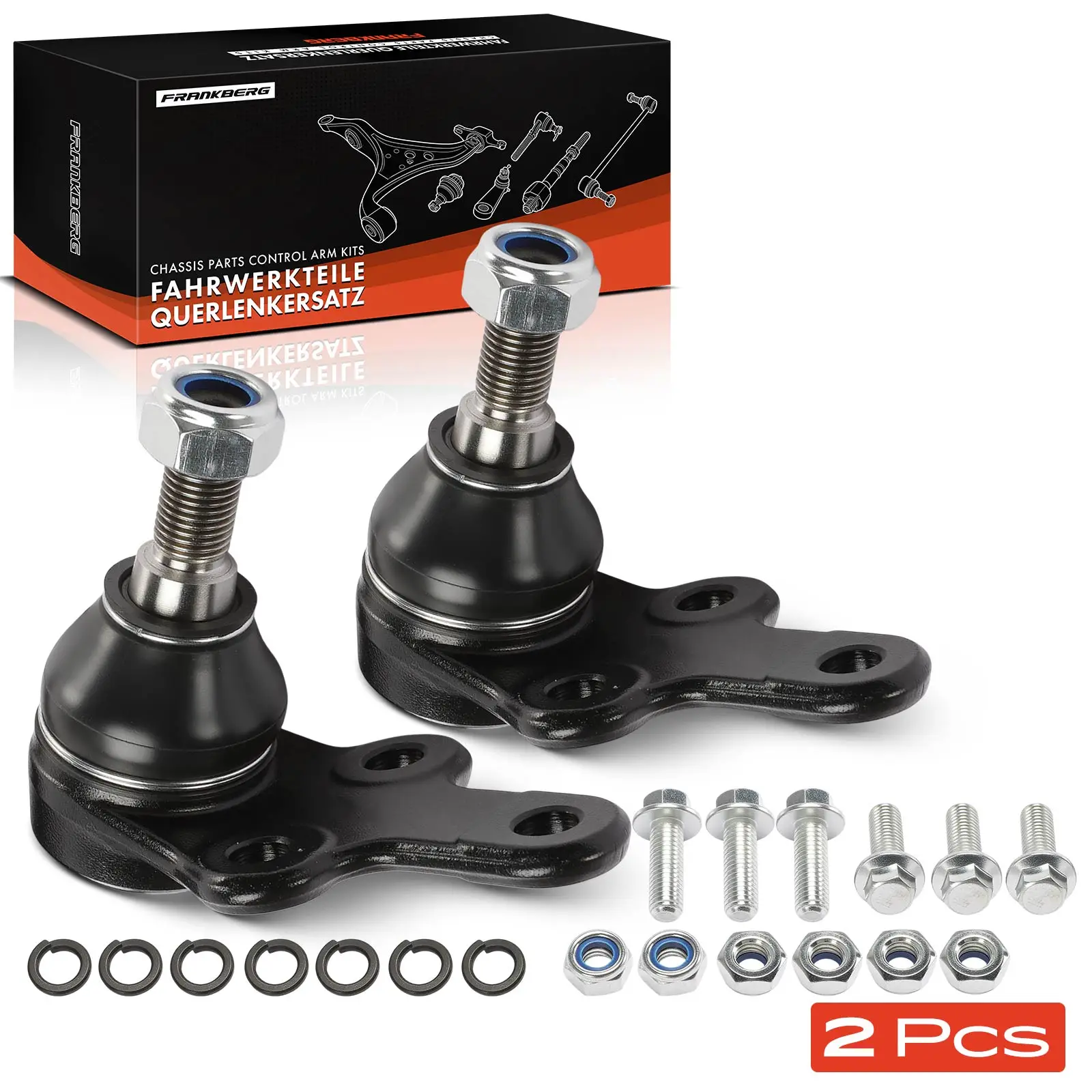 Frankberg 2x brede gewrichtsvooras links rechts voor Ford C-Max DM2 Focus Volvo C30 S40 V50 2007-2010 3M513395BC